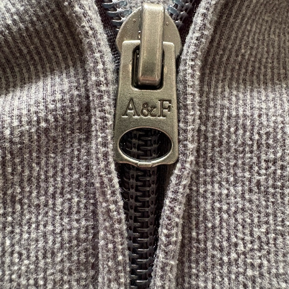 Abercrombie Kids Charcoal Zip-Up Hoodie - Picture 4 of 5